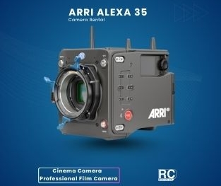 ARRI Alexa 35 cinema camera rental in Egypt Saudi Arabia Dubai front view